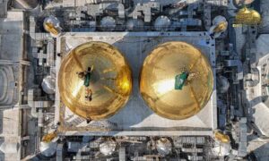 img_20250119_111424_8396540402691896263584-300x180 الصور.. تنظيف وجلي البلاطات الذهبية لقبتي الإمامين الجوادين (عليهم السلام) استعداداً لمراسيم استبدال الرايتين في ذكرى استشهاد الإمام موسى الكاظم (عليه السلام) في 25 من شهر رجب {الأحد المقبل}.