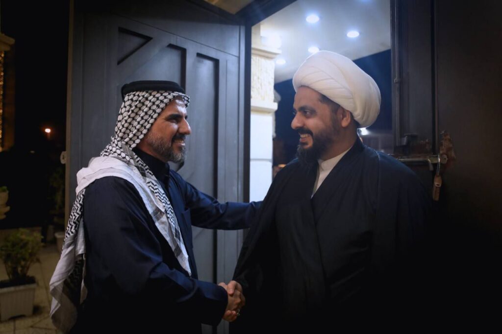 img_20250321_233616_4483829285783865146548-1024x682 استقبل رئيس حركة حقوق النائب  حسين مؤنس، عضو اللجنة المالية البرلمانية ، الامين العام لحركة عصائب أهل الحق، سماحة الشيخ قيس الخزعلي، في منزله بالعاصمة بغداد.