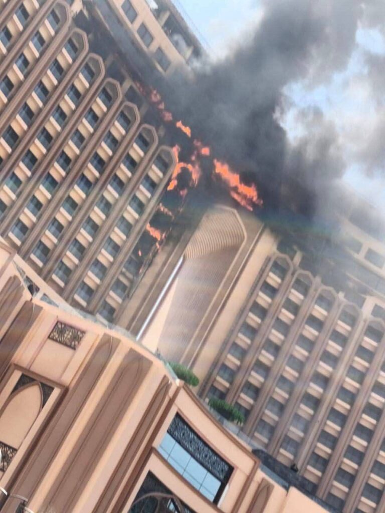 fb_img_17511939341652714364446396694907-768x1024 اندلاع حريق داخل فندق "قلب العالم" في منطقة الجادرية ببغداد