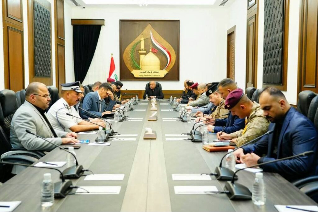 fb_img_17543684849463183424418448764527-1024x682 رئيس اللجنة الأمنية العليا في المحافظةمحافظ كربلاء المقدسة المهندس نصيف جاسم الخطابي يترأس اجتماعا موسعا للجنة الأمنية العليا والمخصصة لمناقشة الاستعدادات الأمنية الخاصة بزيارة أربعينية الإمام الحسين عليه السلام