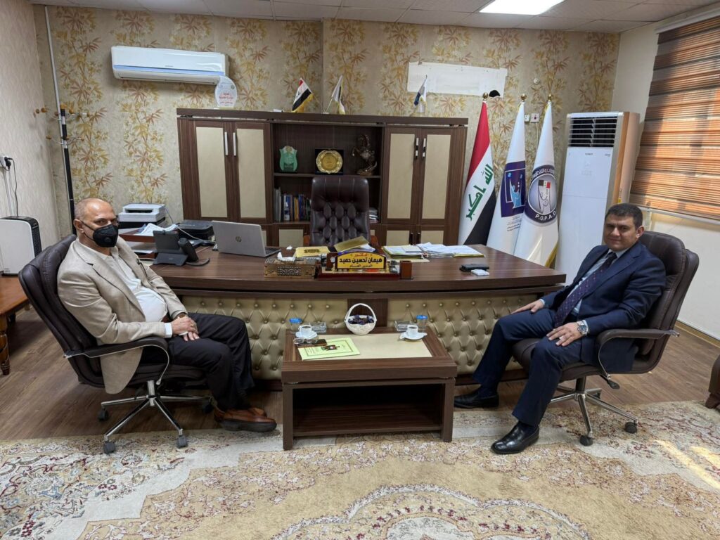 fb_img_17596641068551705782022105277329-1024x768 التقى الأمين العام للانتفاضة الشعبانية السيد طالب عبدالوهاب الساعدي اليوم الأحد، بالسيد مدير عام شؤون الأحزاب والتنظيمات السياسية الدكتور هيمان تحسين حميد