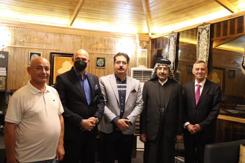 img-20251001-wa0041198267601386143150-1024x683 زار الاستاذ طالب عبدالوهاب الساعدي امين عام الانتفاضة الشعبانية والوفد المرافق له الشيخ محمد الصيهود امين عام تجمع اجيال