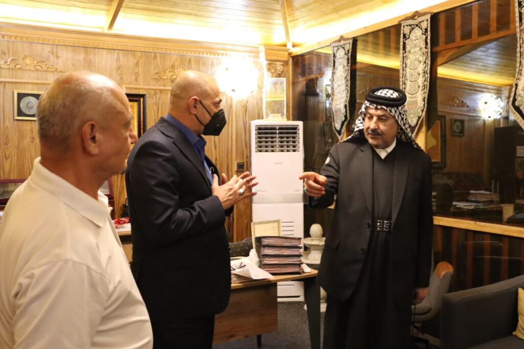 img-20251001-wa00447811810385862778966-1024x683 زار الاستاذ طالب عبدالوهاب الساعدي امين عام الانتفاضة الشعبانية والوفد المرافق له الشيخ محمد الصيهود امين عام تجمع اجيال