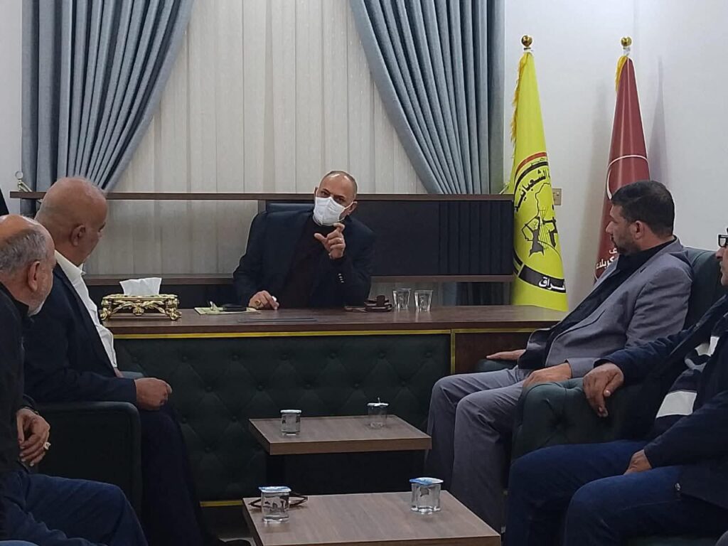 fb_img_17637444160886159376184671317546-1024x768 استقبل السيد أمين عام الانتفاضة الشعبانية طالب عبدالوهاب الساعدي ضمن تحالف إبداع كربلاء في مكتبه بكربلاء المقدسة، مجموعة من ثوار الانتفاضة الشعبانية لعام 1991