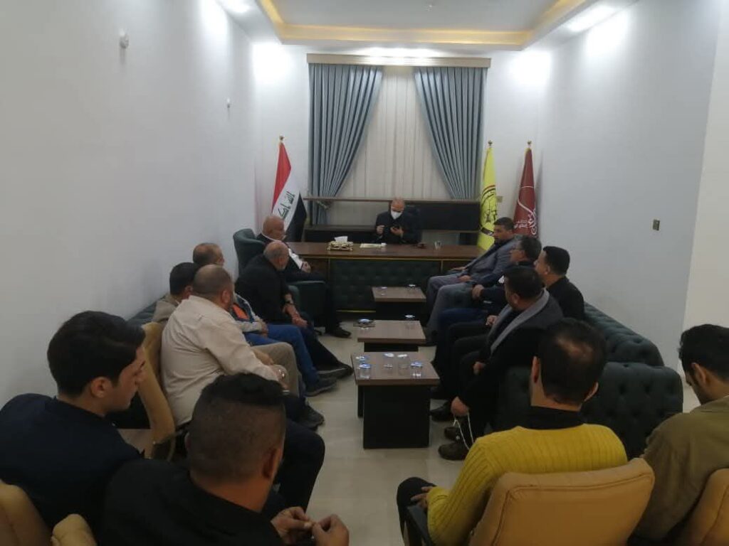 fb_img_17637444268855296982577257296298-1024x768 استقبل السيد أمين عام الانتفاضة الشعبانية طالب عبدالوهاب الساعدي ضمن تحالف إبداع كربلاء في مكتبه بكربلاء المقدسة، مجموعة من ثوار الانتفاضة الشعبانية لعام 1991